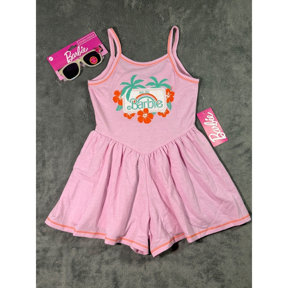 Girl's Barbie Terry Romper - Size S (6-7) - NWT